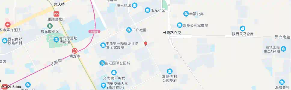 西安公园南路雁曲二路口_公交站地图_西安公交_妙搜公交查询2025