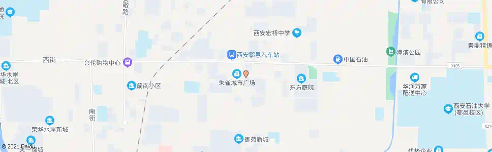 西安户县教师村_公交站地图_西安公交_妙搜公交查询2025