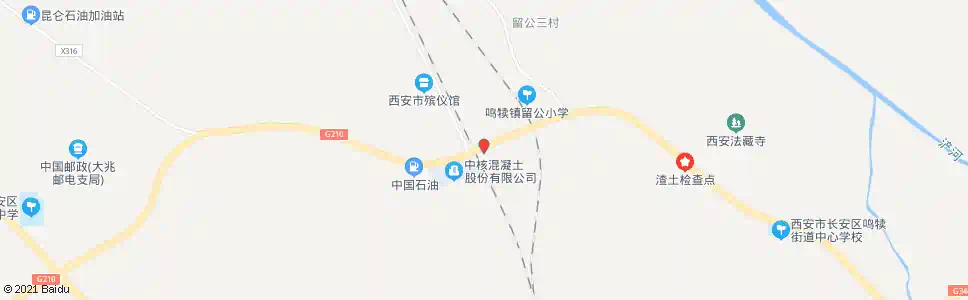 西安留公一村_公交站地图_西安公交_妙搜公交查询2025