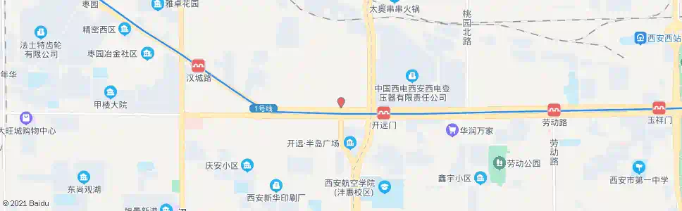 西安西开公司_公交站地图_西安公交_妙搜公交查询2025