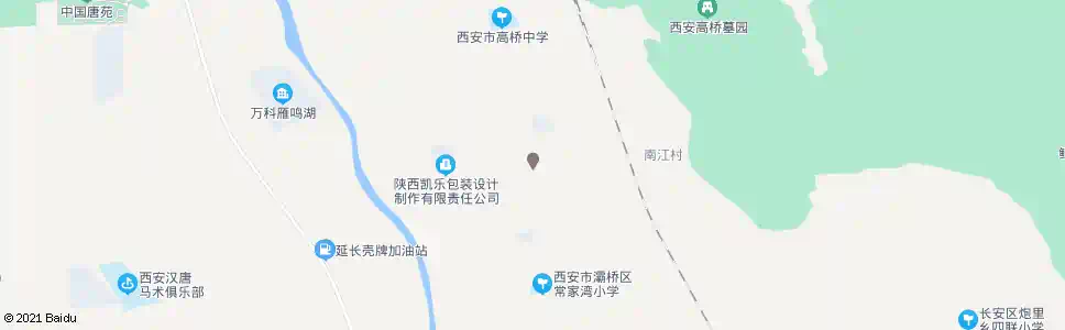 西安南江村_公交站地图_西安公交_妙搜公交查询2025