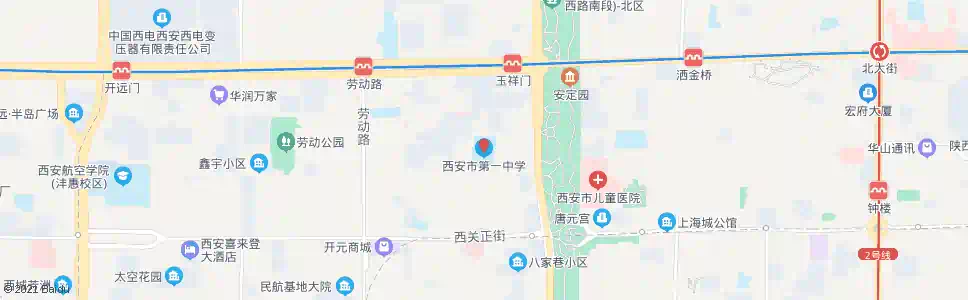 西安西安市第一中学_公交站地图_西安公交_妙搜公交查询2025