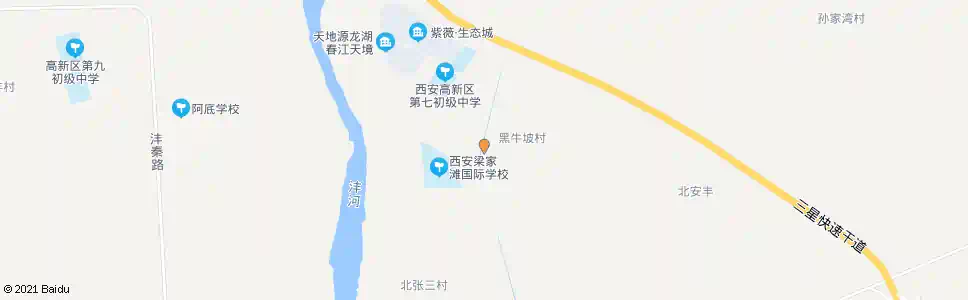西安沣星村_公交站地图_西安公交_妙搜公交查询2025