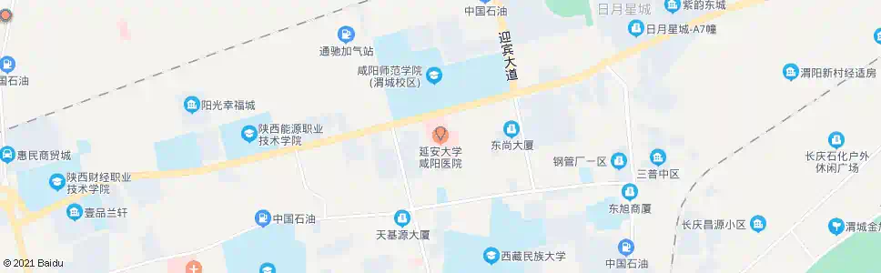 西安延大咸阳医院_公交站地图_西安公交_妙搜公交查询2025