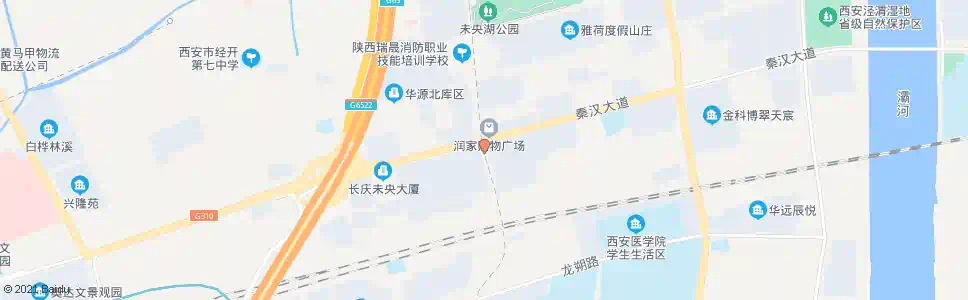 西安景家村_公交站地图_西安公交_妙搜公交查询2025