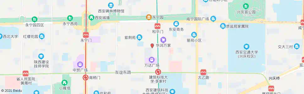 西安建西街_公交站地图_西安公交_妙搜公交查询2025