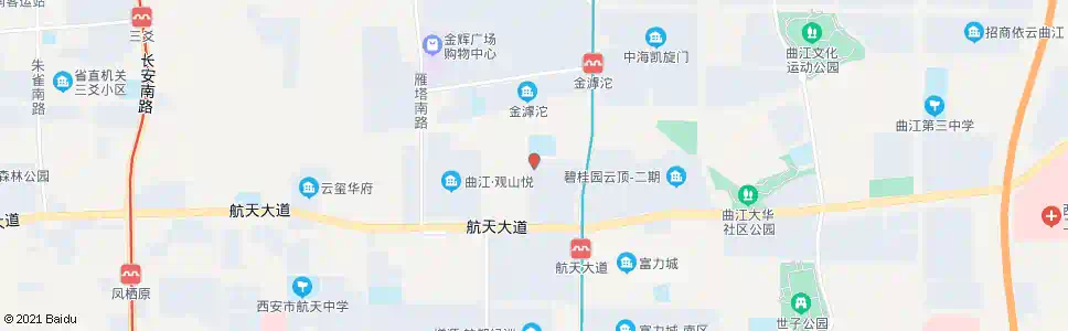 西安夏殿村_公交站地图_西安公交_妙搜公交查询2025
