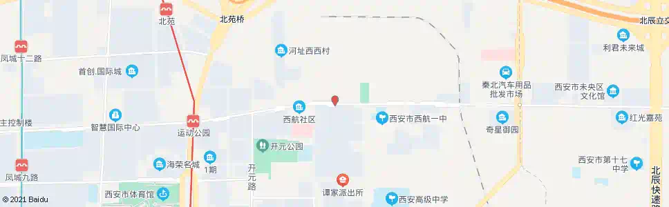 西安红旗东站_公交站地图_西安公交_妙搜公交查询2025