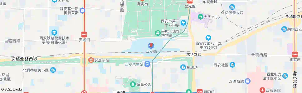 西安乐华路_公交站地图_西安公交_妙搜公交查询2025