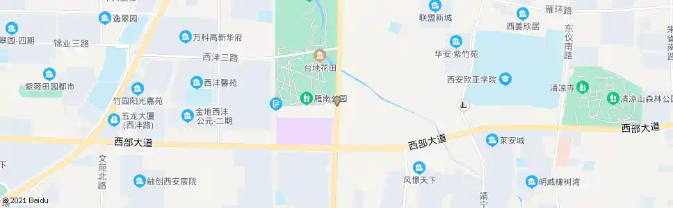 西安雁锦花卉市场_公交站地图_西安公交_妙搜公交查询2025