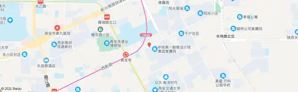 西安铁设院_公交站地图_西安公交_妙搜公交查询2025