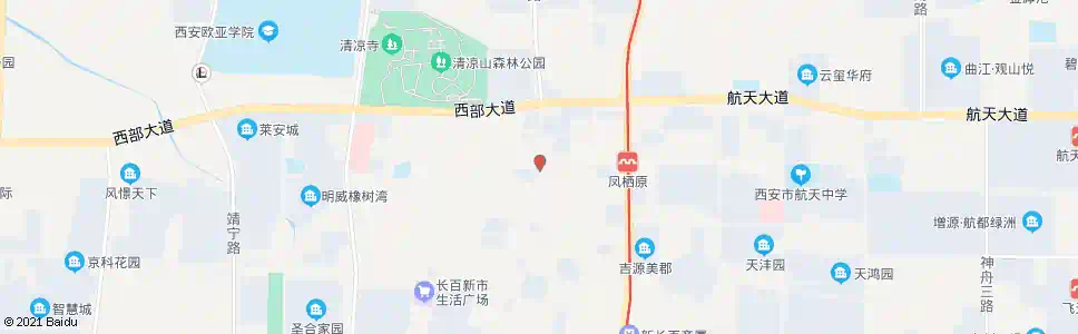 西安长兴北路凤栖西路口_公交站地图_西安公交_妙搜公交查询2025