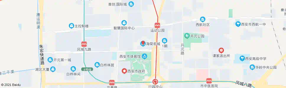 西安海荣名城_公交站地图_西安公交_妙搜公交查询2025