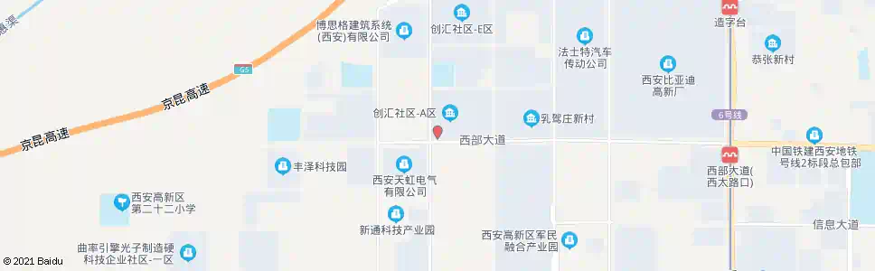 西安西部大道上林苑三路_公交站地图_西安公交_妙搜公交查询2025