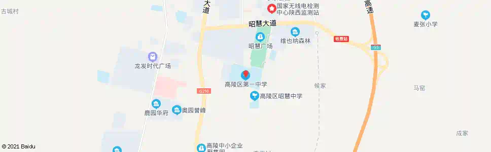 西安高陵一中_公交站地图_西安公交_妙搜公交查询2025