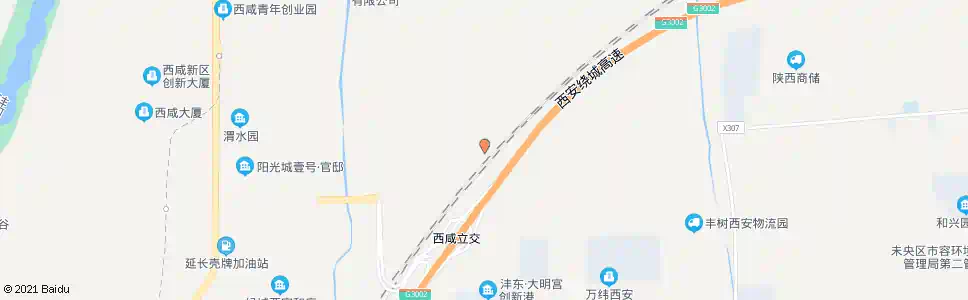 西安师家营_公交站地图_西安公交_妙搜公交查询2025