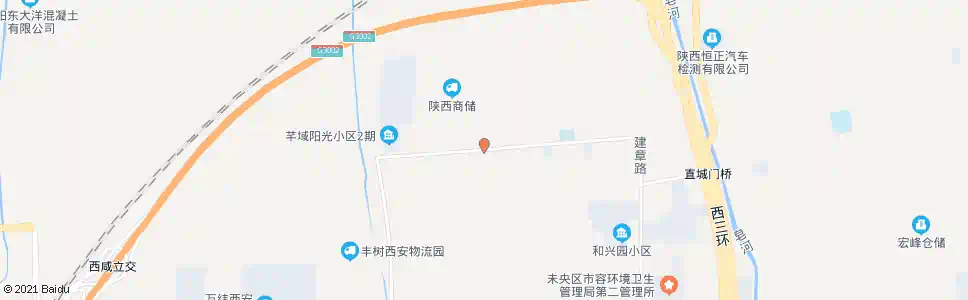 西安二府村_公交站地图_西安公交_妙搜公交查询2025
