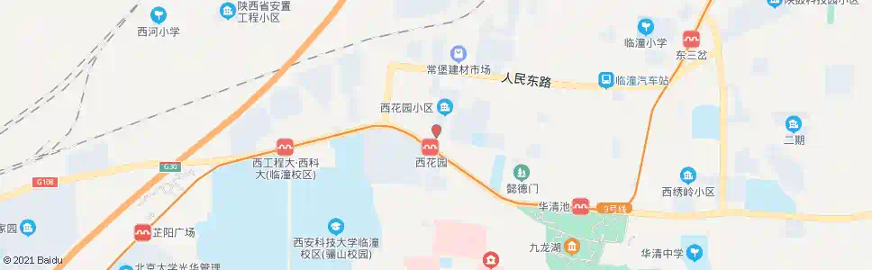 西安中心花园_公交站地图_西安公交_妙搜公交查询2025