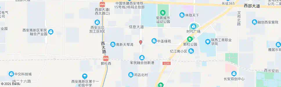 西安创汇路_公交站地图_西安公交_妙搜公交查询2025