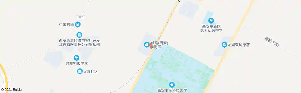 西安大兴国禅寺_公交站地图_西安公交_妙搜公交查询2025