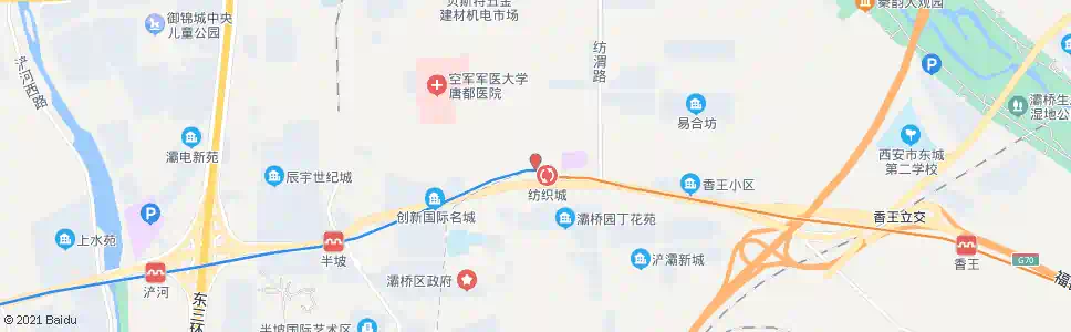 西安纺织城枢纽站_公交站地图_西安公交_妙搜公交查询2025