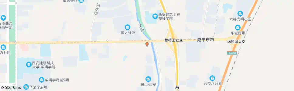 西安浐河西路咸宁路口_公交站地图_西安公交_妙搜公交查询2025