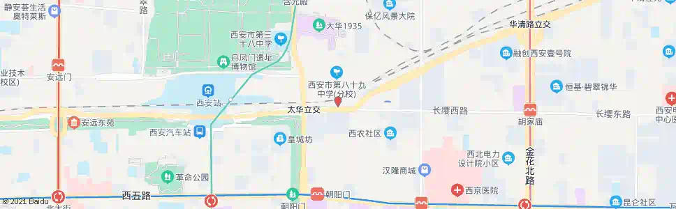 西安多彩商城_公交站地图_西安公交_妙搜公交查询2025