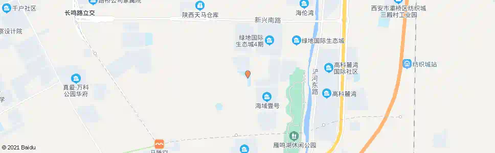 西安浐灞绿地小学_公交站地图_西安公交_妙搜公交查询2025