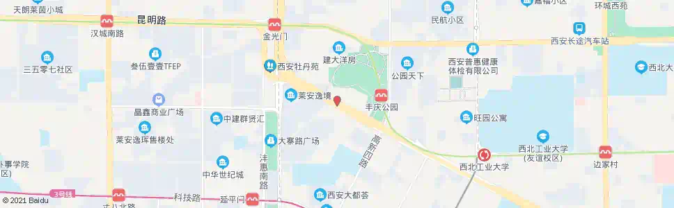 西安西桃园_公交站地图_西安公交_妙搜公交查询2025