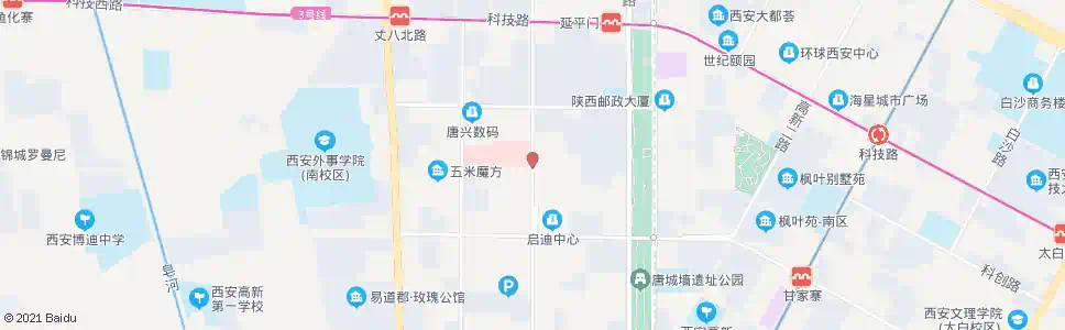 西安高新医院_公交站地图_西安公交_妙搜公交查询2025