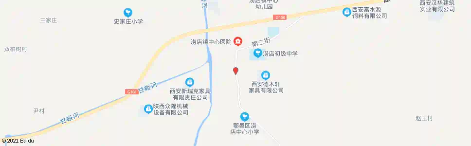 西安涝店_公交站地图_西安公交_妙搜公交查询2025