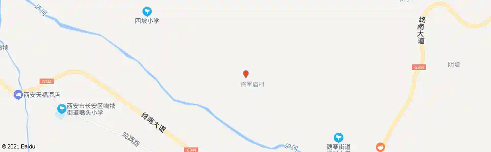 西安将军庙村_公交站地图_西安公交_妙搜公交查询2025