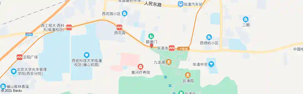 西安空军疗养院_公交站地图_西安公交_妙搜公交查询2025
