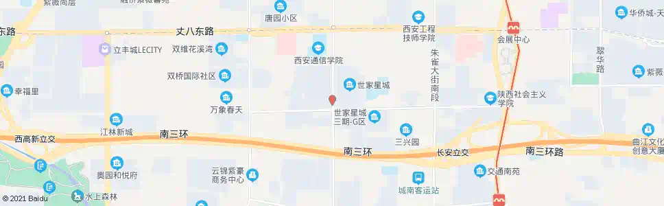 西安世家星城_公交站地图_西安公交_妙搜公交查询2025