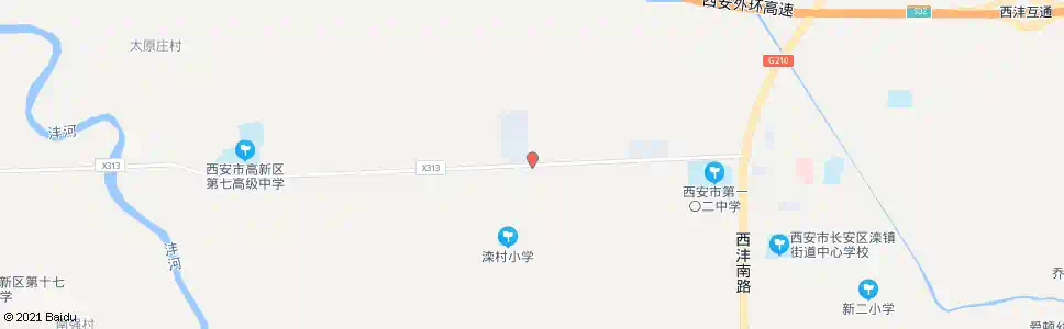 西安江南村南口_公交站地图_西安公交_妙搜公交查询2025
