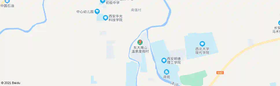 西安东大温泉度假村_公交站地图_西安公交_妙搜公交查询2025