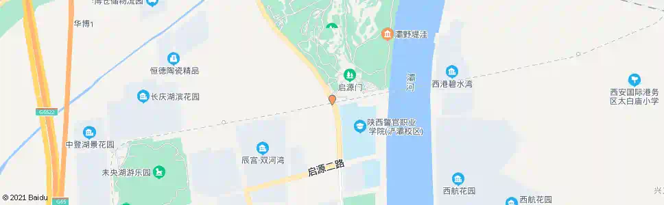 西安浐灞国家湿地公园南门_公交站地图_西安公交_妙搜公交查询2025