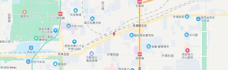西安华清村_公交站地图_西安公交_妙搜公交查询2025