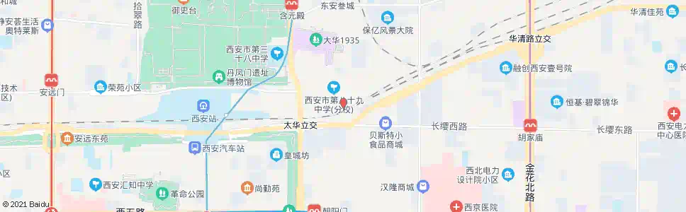 西安建华路_公交站地图_西安公交_妙搜公交查询2025