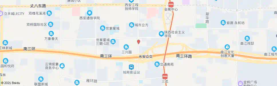 西安西三爻_公交站地图_西安公交_妙搜公交查询2025