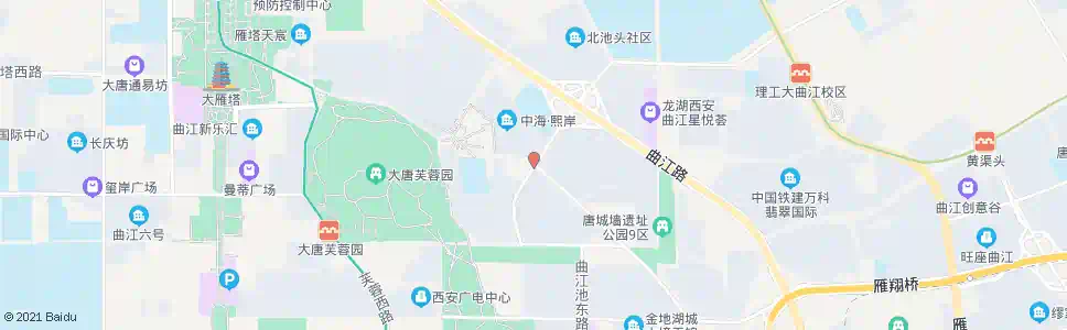 西安北池头二路芙蓉园东路口_公交站地图_西安公交_妙搜公交查询2025