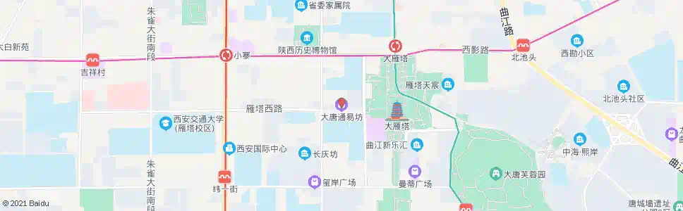 西安大唐通易坊_公交站地图_西安公交_妙搜公交查询2025