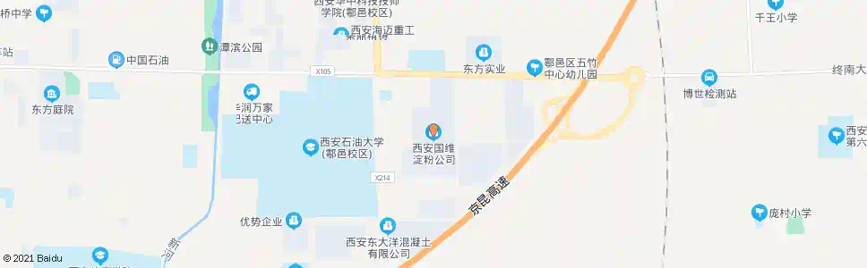 西安国维厂_公交站地图_西安公交_妙搜公交查询2025