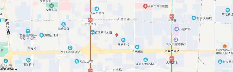 西安南康新村西门_公交站地图_西安公交_妙搜公交查询2025