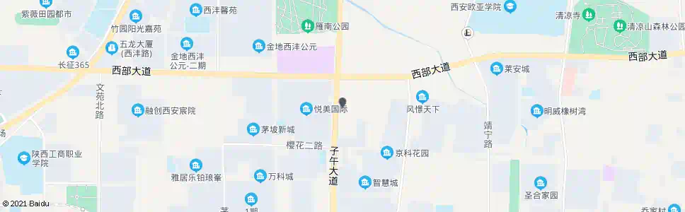 西安子午路_公交站地图_西安公交_妙搜公交查询2025