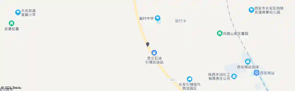 西安胡家寨_公交站地图_西安公交_妙搜公交查询2025