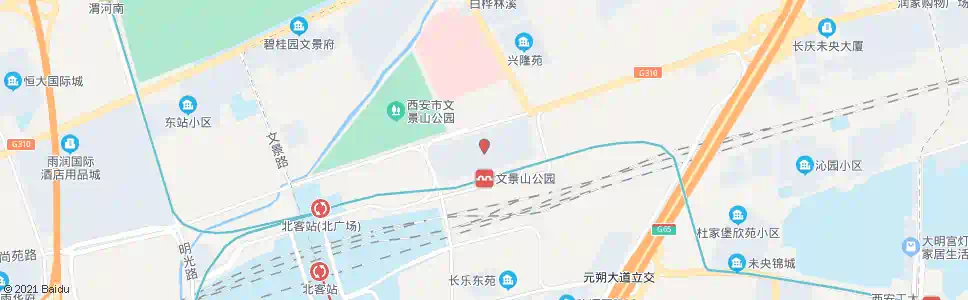 西安奥达文景观园_公交站地图_西安公交_妙搜公交查询2025