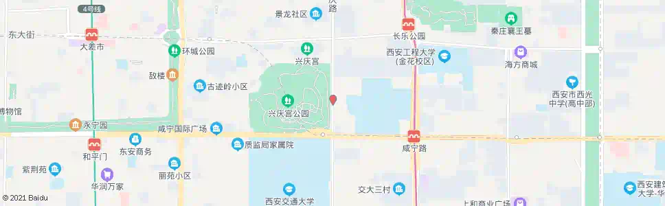西安兴庆公园东门_公交站地图_西安公交_妙搜公交查询2025