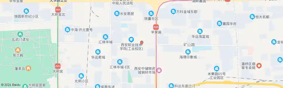 西安太元路_公交站地图_西安公交_妙搜公交查询2025