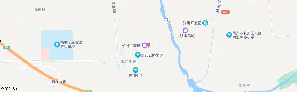 西安秦镇医院_公交站地图_西安公交_妙搜公交查询2025